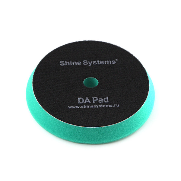 SHINE SYSTEMS DA FOAM PAD GREEN, круг для полировки, экстра твердый, зеленый, 130 мм