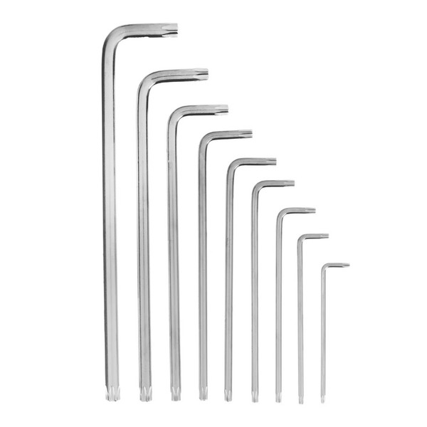 НАБОР ключей имбусовых, TORX, экстрадлинных, T10-T50, 9 штук, Matrix