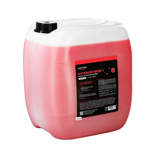 KRYTEX ECOCLEAN EXTERIOR WASH 1, бесконтактный шампунь, канистра 22 кг