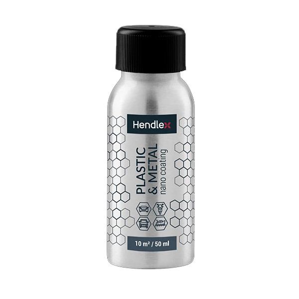 HENDLEX PLASTIC & METAL, покрытие для пластиковых и металлических поверхностей, флакон 50 мл