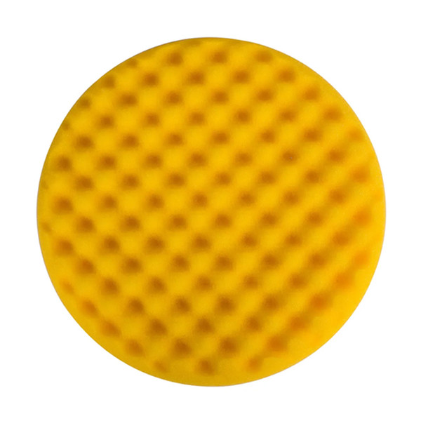 MIRKA YELLOW WAFFLE, рельефный поролоновый полировальный круг, желтый, 150 мм