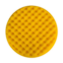 MIRKA YELLOW WAFFLE, рельефный поролоновый полировальный круг, желтый, 150 мм