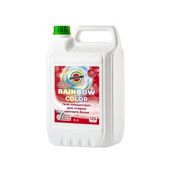 SIPOM RAINBOW COLOR, гель-концентрат для стирки цветного белья, канистра 5 л