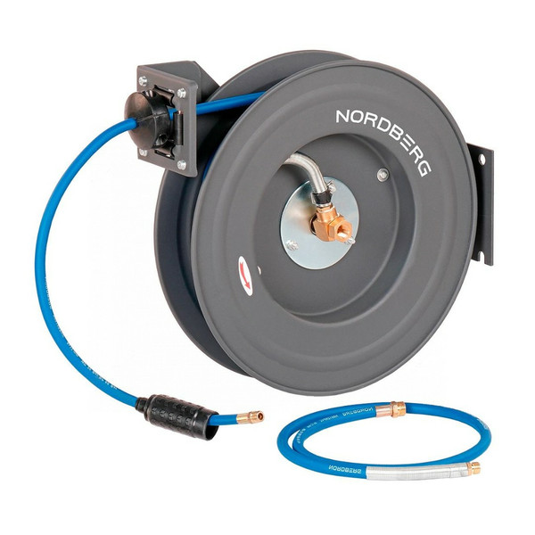 NORDBERG КАТУШКА с пневматическим шлангом, 8х12 мм, гибридный PVC, 20 м
