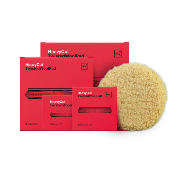 KOCH TWISTED WOOL PAD, круг полировальный, крученая шерсть, d126х25 мм