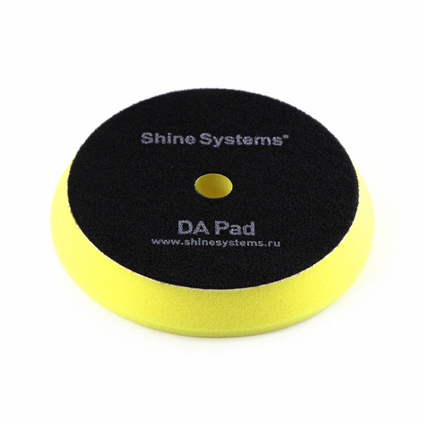 SHINE SYSTEMS DA FOAM PAD YELLOW, круг для полировки, антиголограммный, желтый, 155 мм