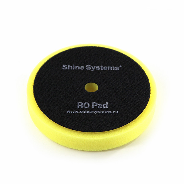SHINE SYSTEMS RO FOAM PAD YELLOW, круг для полировки, полутвердый, желтый, 130 мм