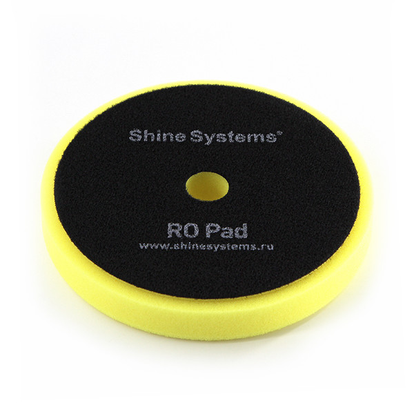 SHINE SYSTEMS RO FOAM PAD YELLOW, круг для полировки, полутвердый, желтый, 155 мм