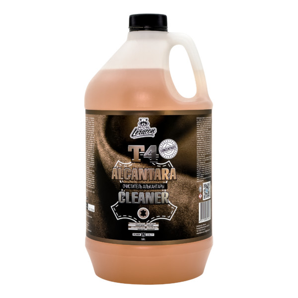 LERATON T4 ALCANTARA CLEANER, очиститель алькантары, концентрат, канистра 3.8 л