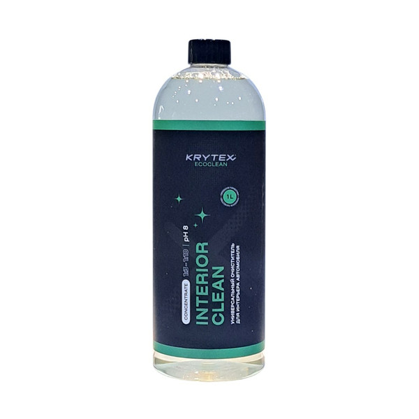 KRYTEX ECOCLEAN INTERIOR CLEAN, универсальный очиститель, концентрат, флакон 1 л
