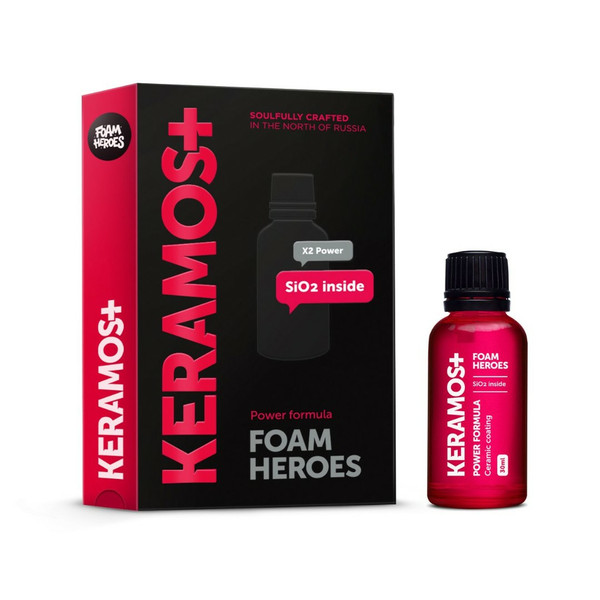 FOAM HEROES KERAMOS+, керамическое покрытие для ЛКП, флакон 30 мл