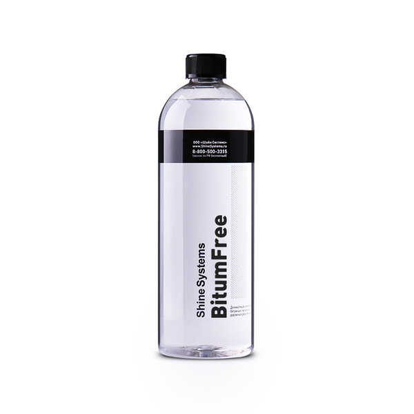 SHINE SYSTEMS BITUMFREE, деликатный очиститель битума и реагентов, флакон 750 мл
