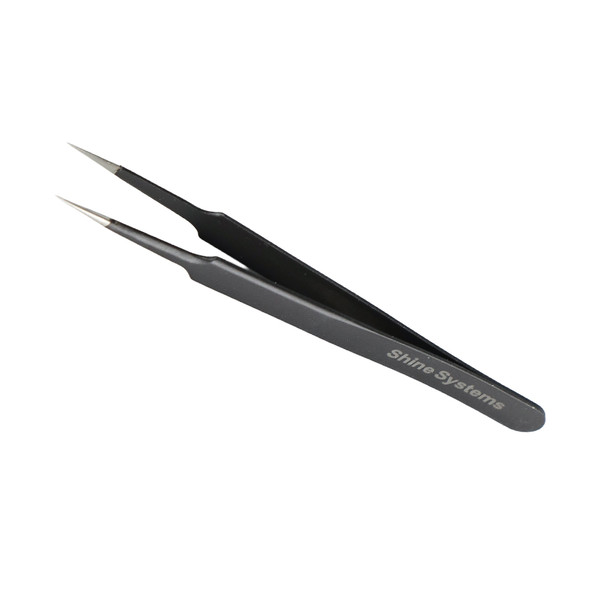 SHINE SYSTEMS ПИНЦЕТ металлический, с тонким прямым кончиком