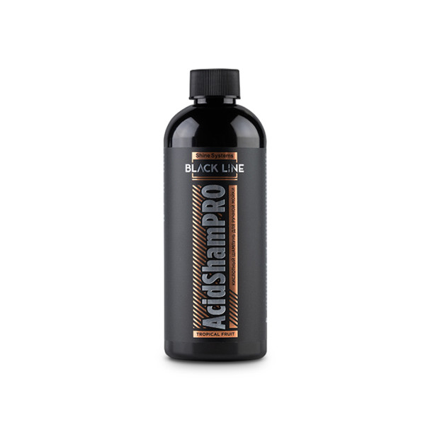 SHINE SYSTEMS BLACK LINE ACIDSHAMP PRO, кислотный шампунь для ручной мойки, флакон 400 мл