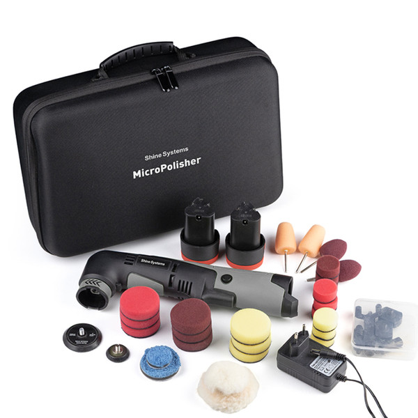 SHINE SYSTEMS MICRO POLISHER, полировальная машинка, аккумуляторная, набор в сумке