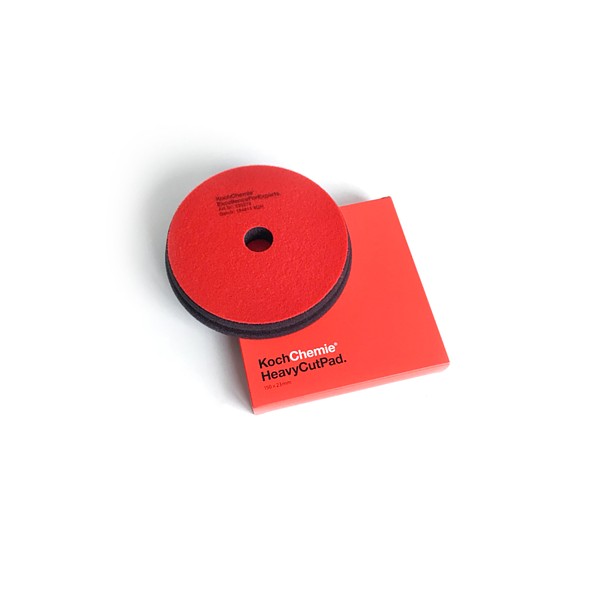 KOCH HEAVY CUT PAD, круг полировальный, твердый, красный, V-Form, 150x23 мм